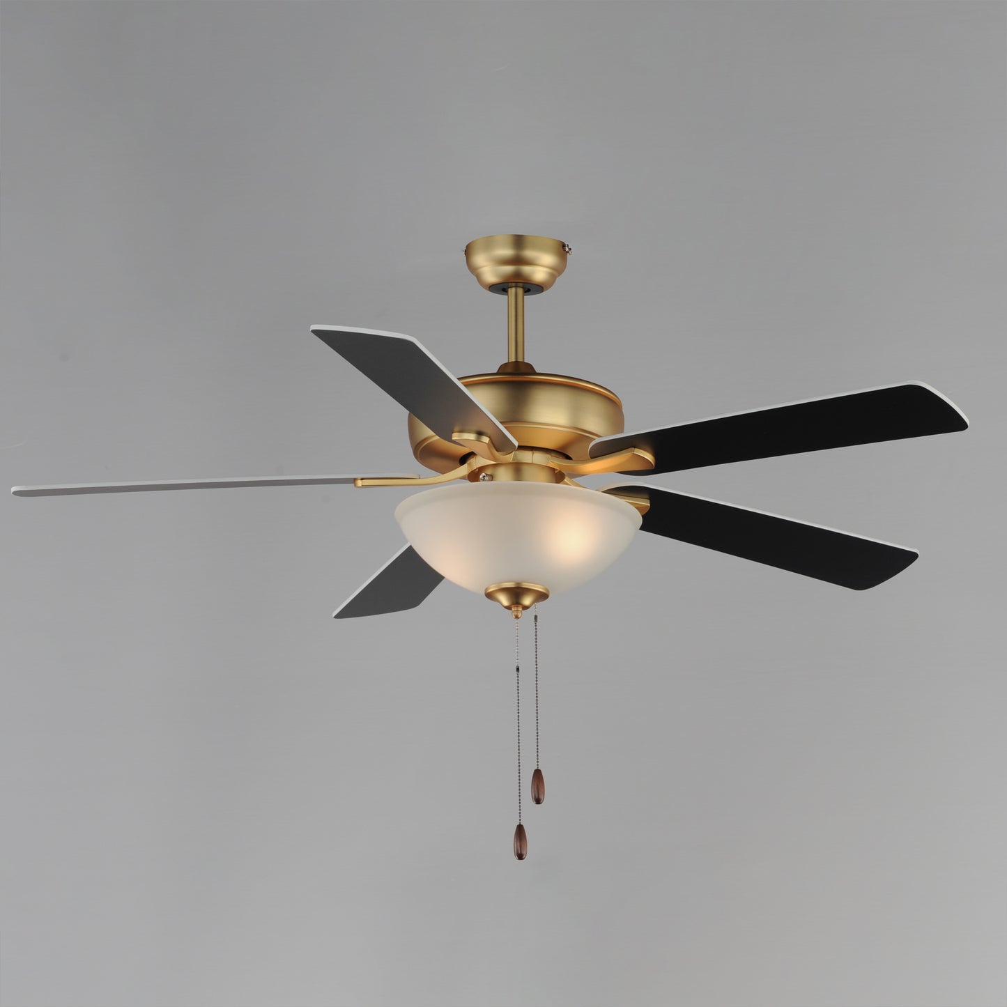 Super-Max 52" Ceiling Fan with 2-Light Kit Natural Aged Brass by Maxim Lighting