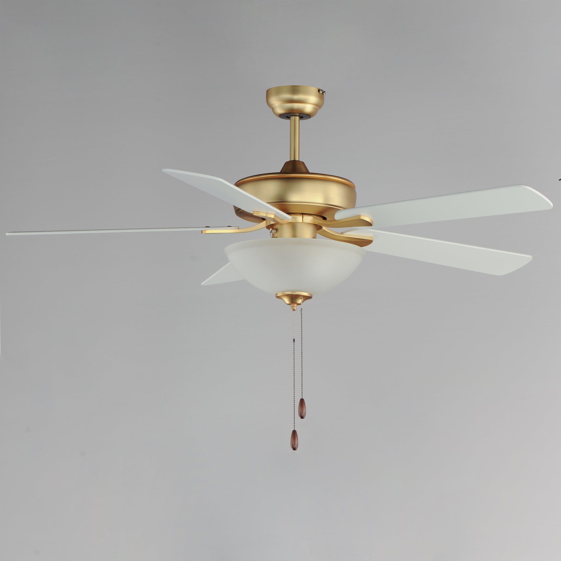 Super-Max 52" Ceiling Fan with 2-Light Kit Natural Aged Brass by Maxim Lighting