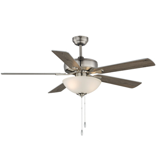 Super-Max 52" Ceiling Fan with 2-Light Kit Satin Nickel by Maxim Lighting