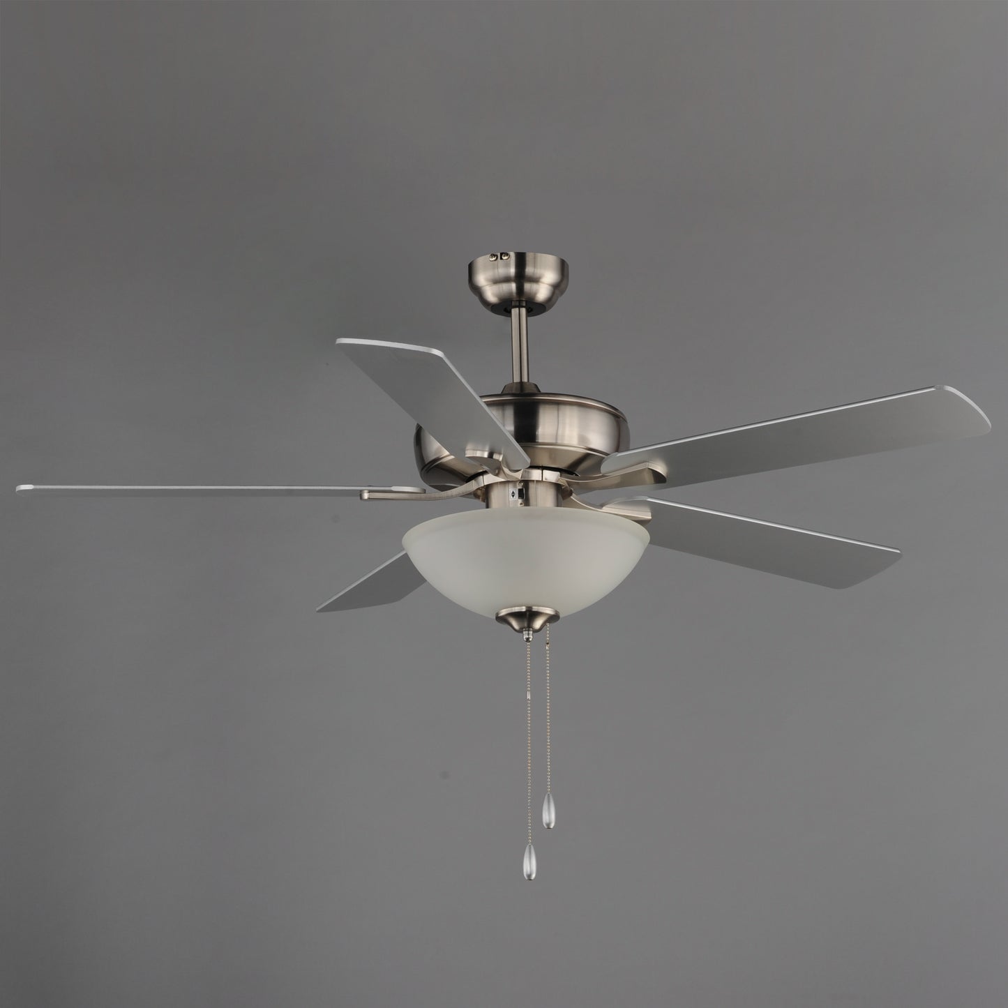 Super-Max 52" Ceiling Fan with 2-Light Kit Satin Nickel by Maxim Lighting