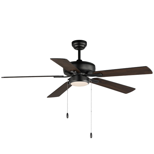 52" Super-Max Fan with LED Light Kit Black Black by Maxim Lighting