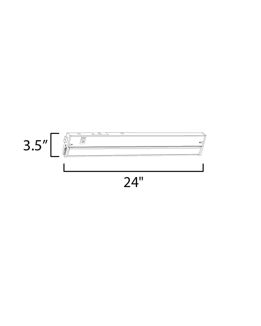 CounterMax 5K 24" 2700-5000K LED Under Cabinet White by Maxim Lighting