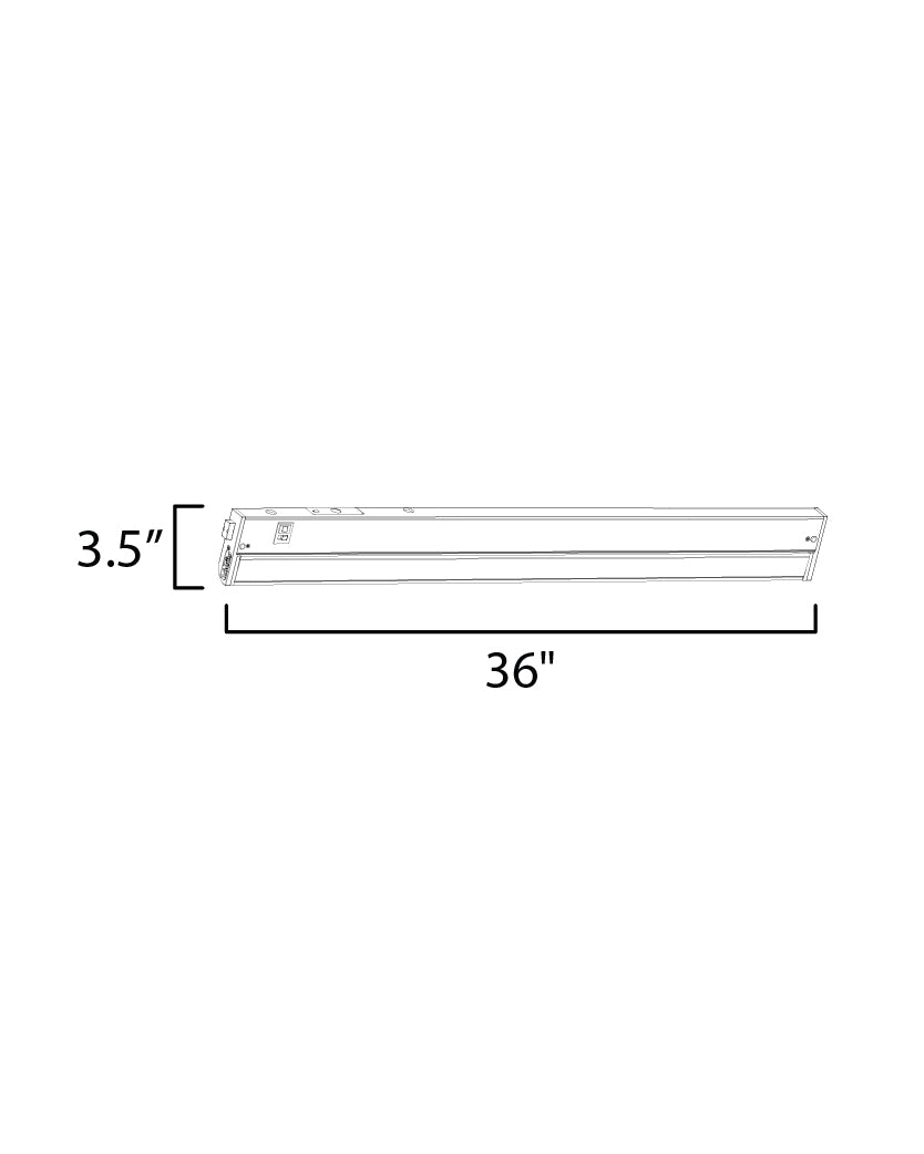 CounterMax 5K 36" 2700-5000K LED Under Cabinet White by Maxim Lighting