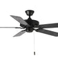 Basic-Max 52" Black Fan Black/Walnut Blades Black by Maxim Lighting