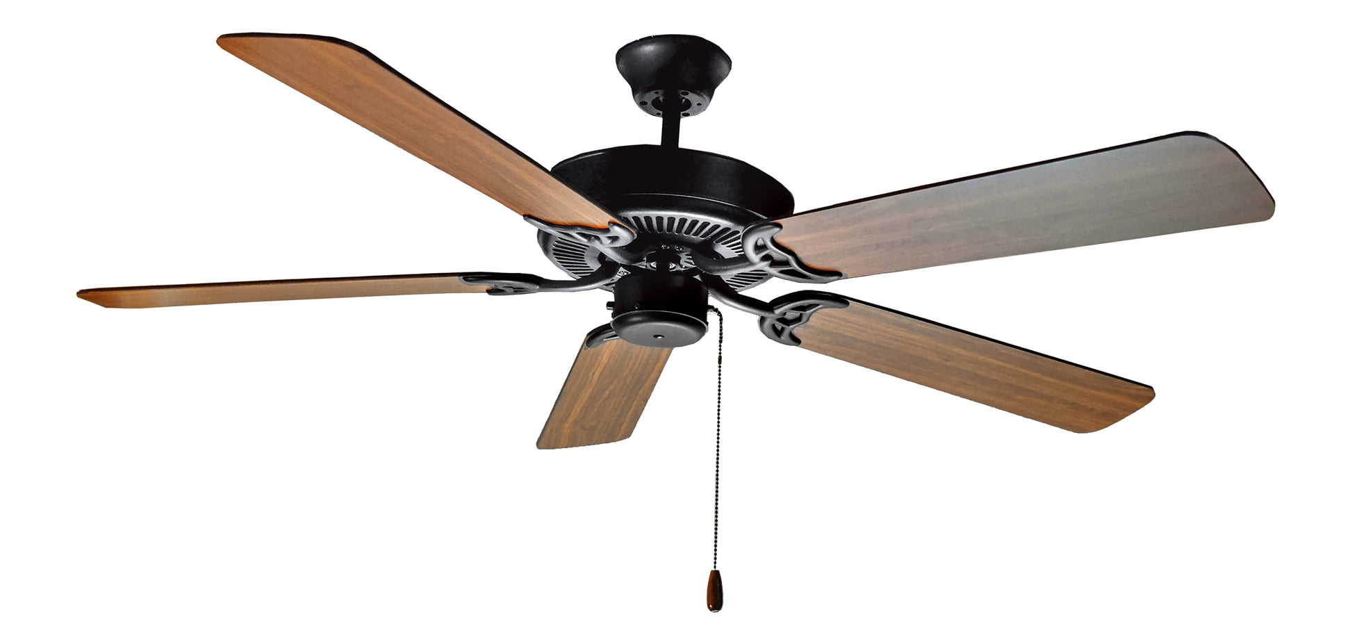 Basic-Max 52" Black Fan Black/Walnut Blades Black by Maxim Lighting