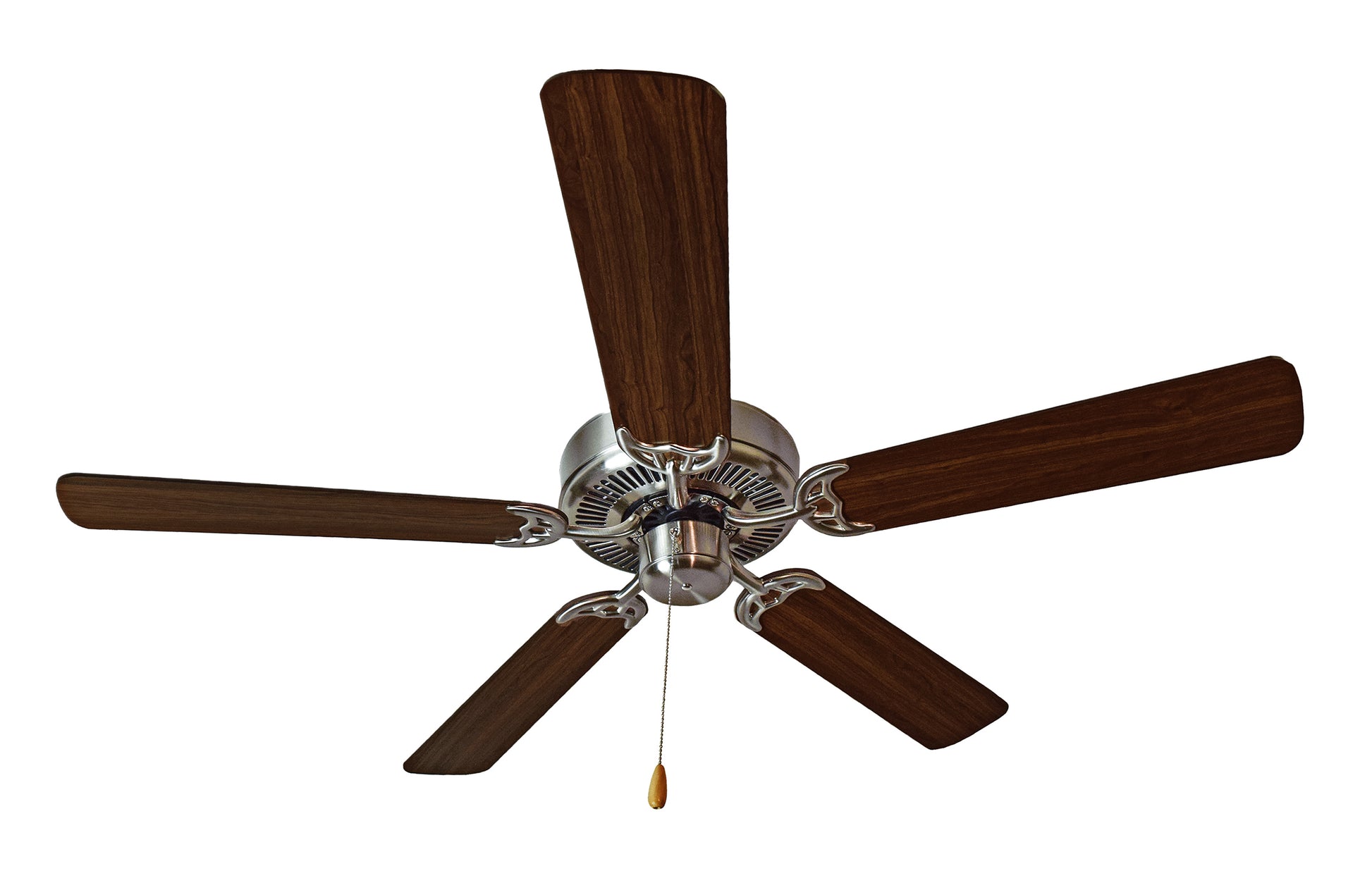 Basic-Max 52" Nickel Fan Walnut/Pecan Blades Satin Nickel/Walnut/Pecan by Maxim Lighting
