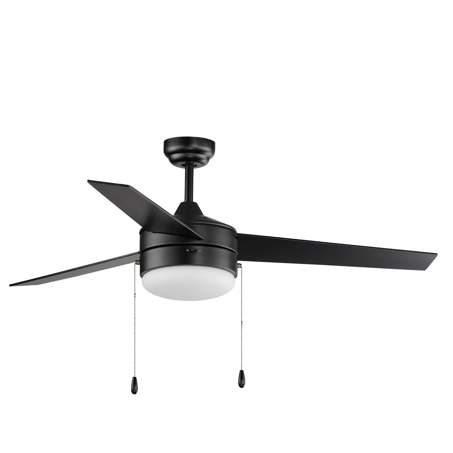 Trio 52" 3-Blade Fan w Pull Chain Black/Walnut by Maxim Lighting