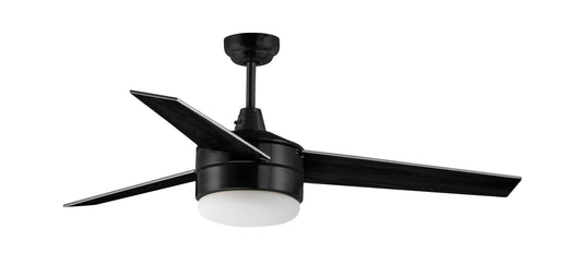 Trio 52" Black Fan LED 2-Light Black by Maxim Lighting