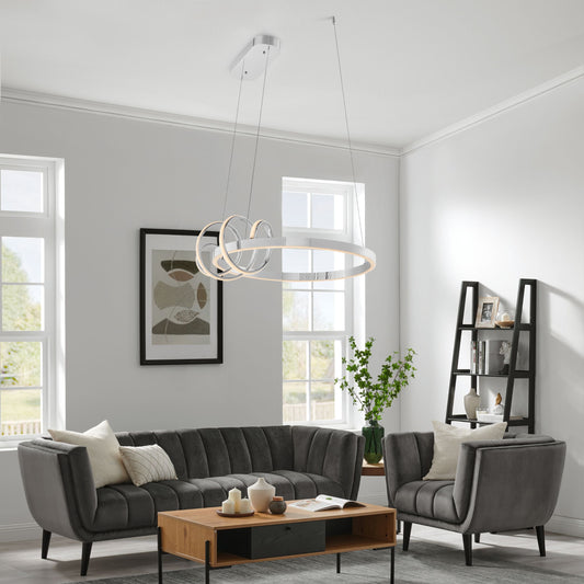 Salzburg Round Chandelier Chrome by Finesse Decor