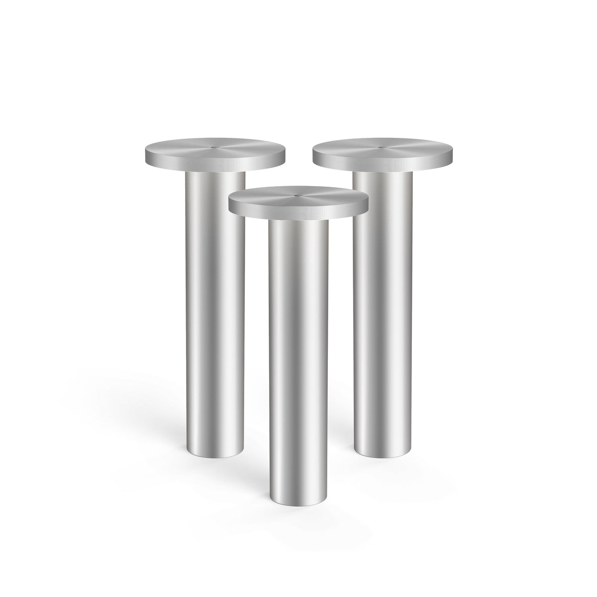 Pablo Designs Luci LED table lamp 3-pack – Satin Aluminum