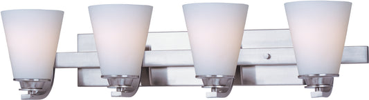 Conical 4-Light Bath Vanity Satin Nickel by Maxim Lighting