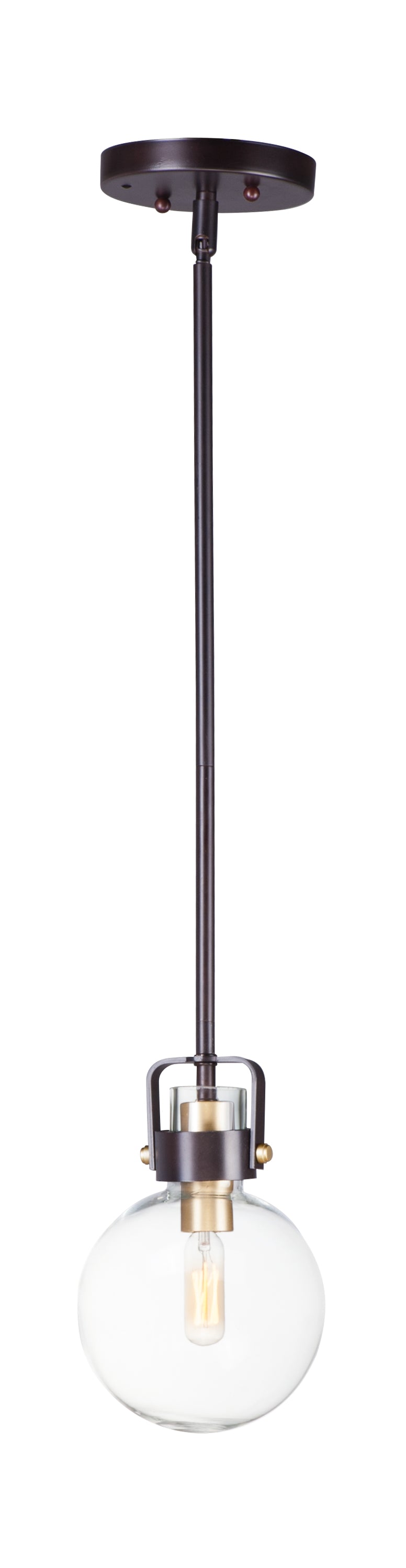 Bauhaus Mini Pendant Bronze/Satin Brass by Maxim Lighting