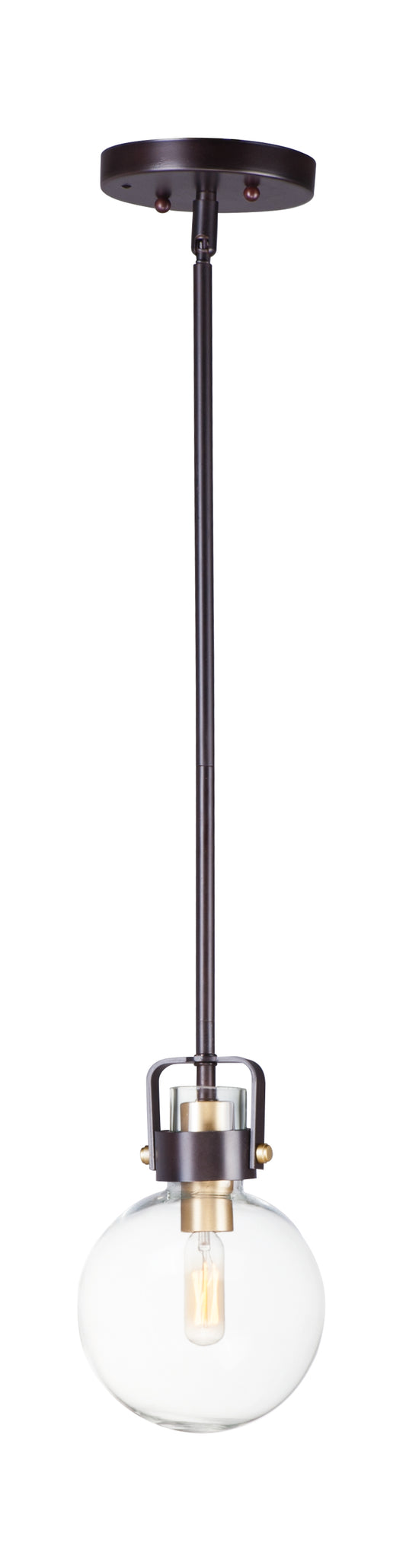 Bauhaus Mini Pendant Bronze/Satin Brass by Maxim Lighting