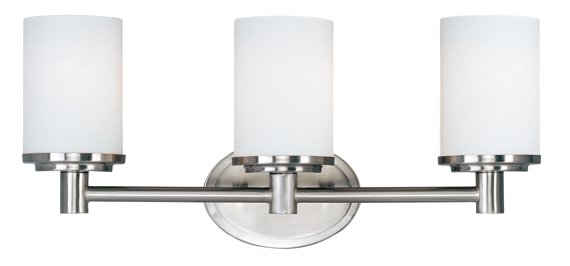 Cylinder 3-Light Bath Vanity Satin Nickel by Maxim Lighting