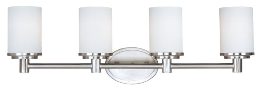 Cylinder 4-Light Bath Vanity Satin Nickel by Maxim Lighting