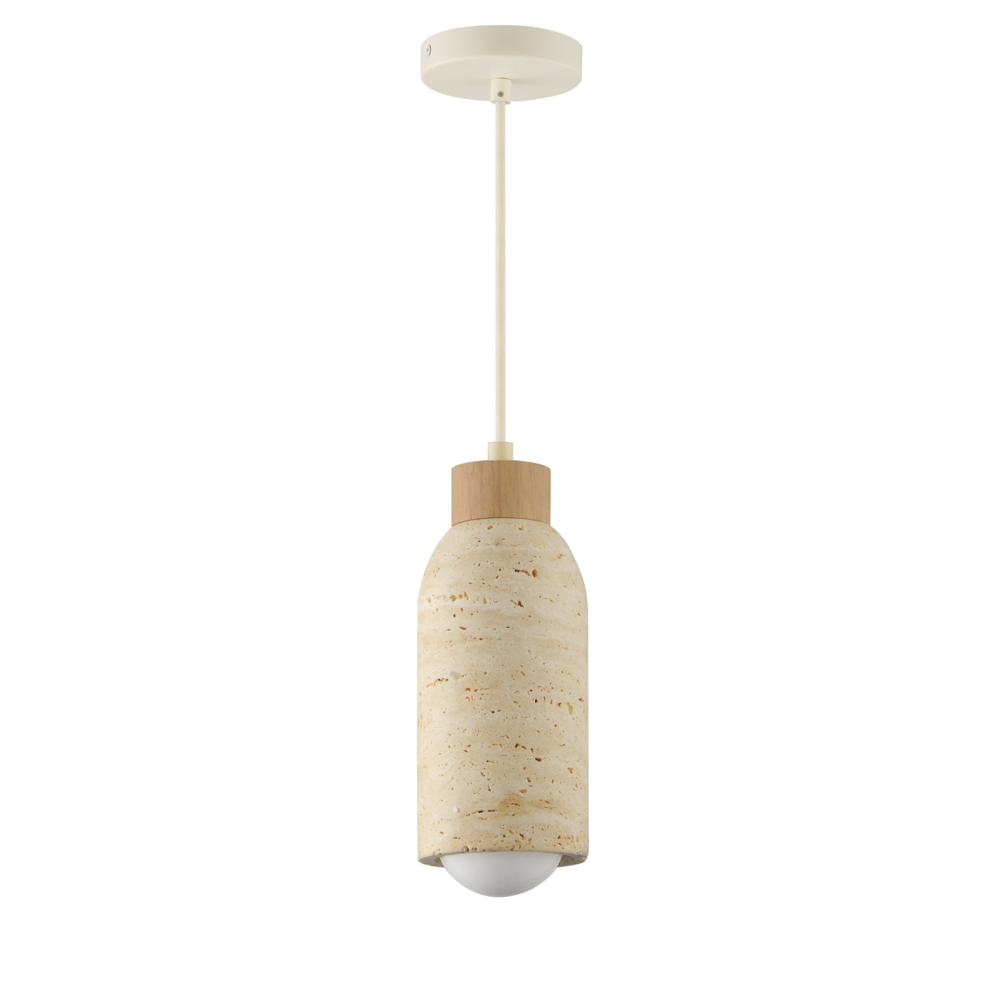 Pompeii Pendant Travertine/Oyster by Maxim Lighting