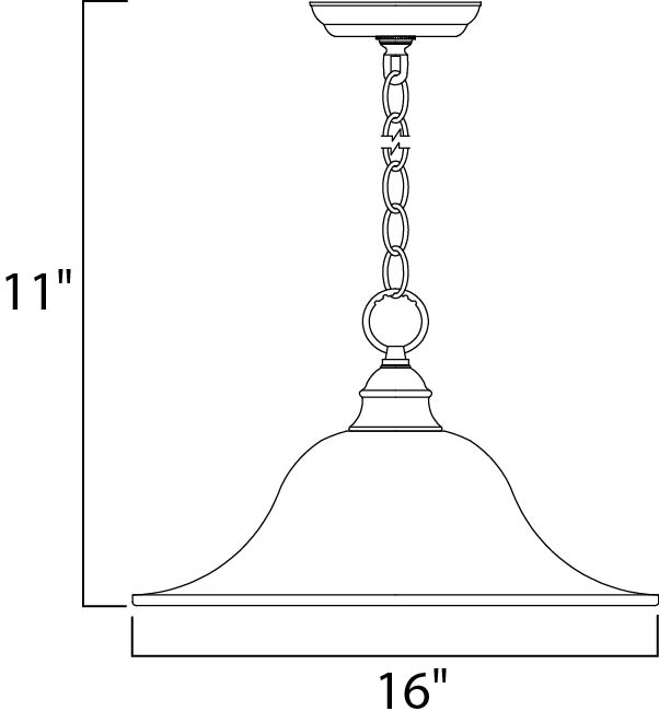 Essentials Pendant Oil Rubbed Bronze by Maxim Lighting