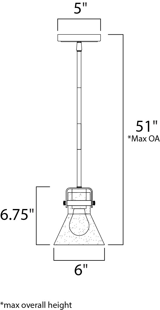 Seafarer Pendant Oil Rubbed Bronze by Maxim Lighting