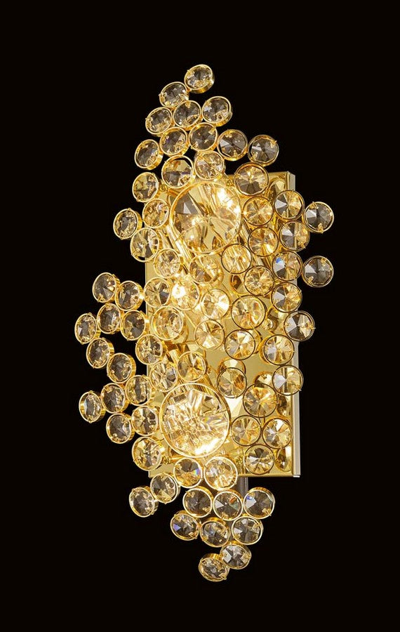 Art Deco Wall Sconce 3-Light in Antique Brass 9201WSAB by StarFire Crystal