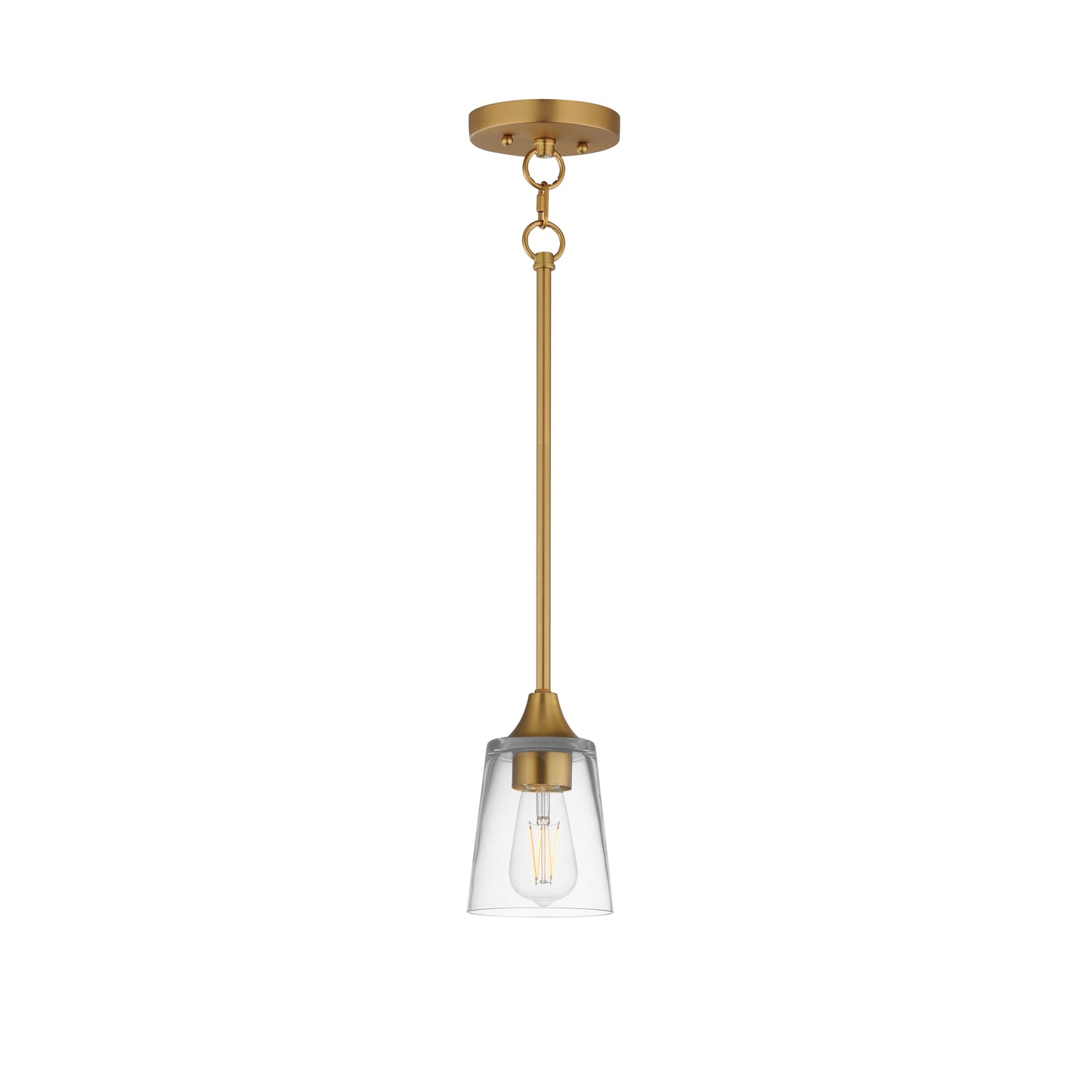 Hudson Mini Pendant Natural Aged Brass by Maxim Lighting