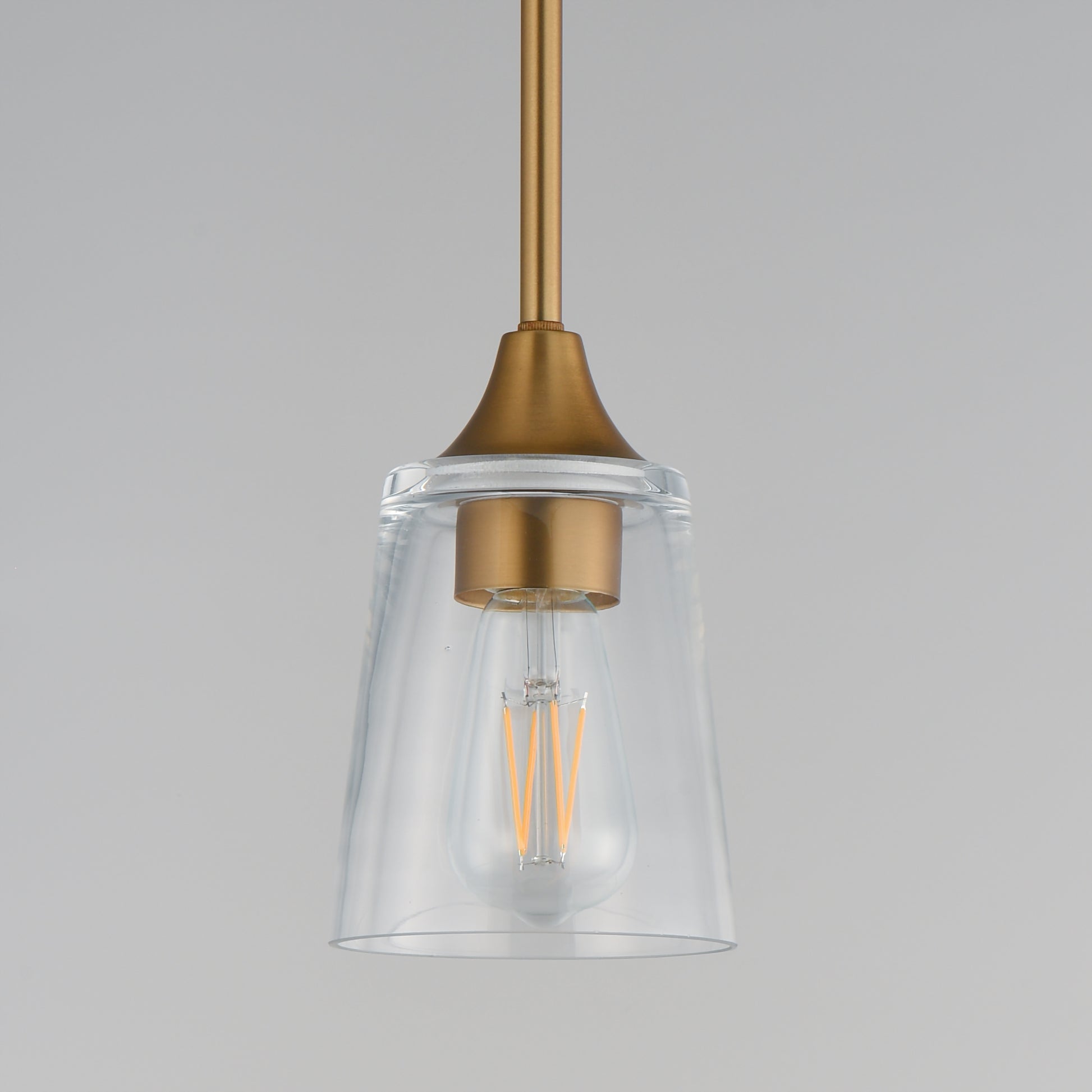 Hudson Mini Pendant Natural Aged Brass by Maxim Lighting