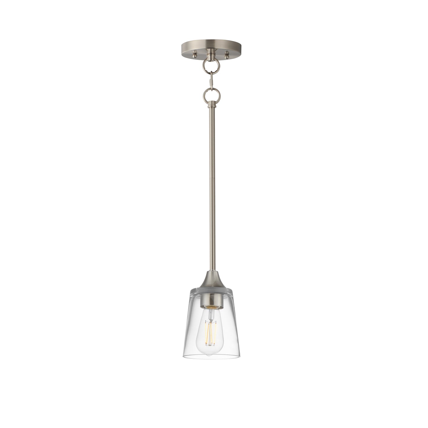 Hudson Mini Pendant Satin Nickel by Maxim Lighting