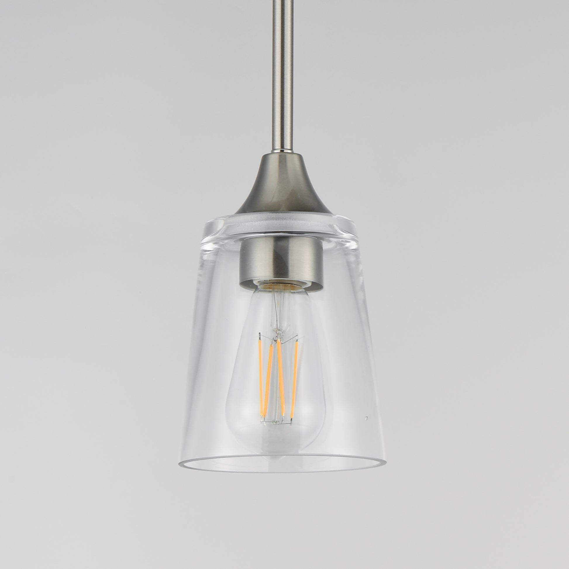 Hudson Mini Pendant Satin Nickel by Maxim Lighting