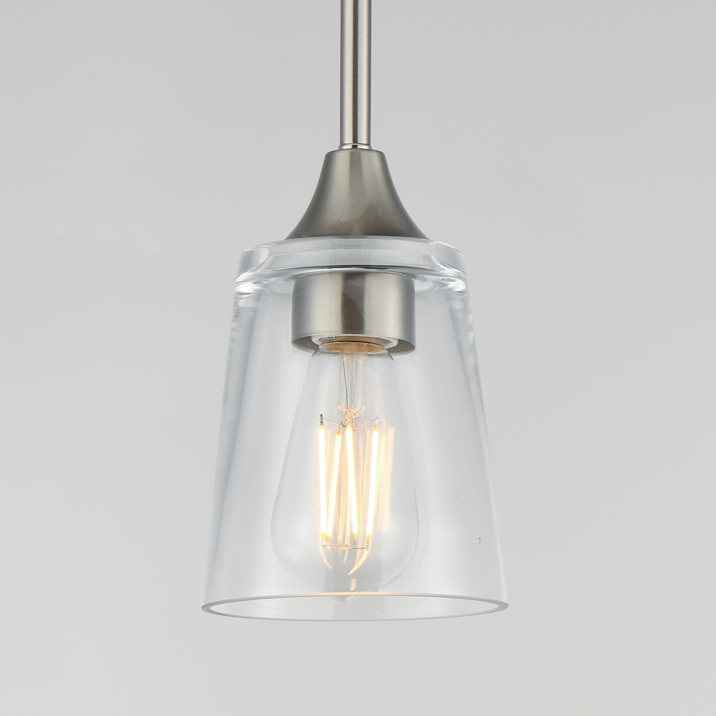 Hudson Mini Pendant Satin Nickel by Maxim Lighting