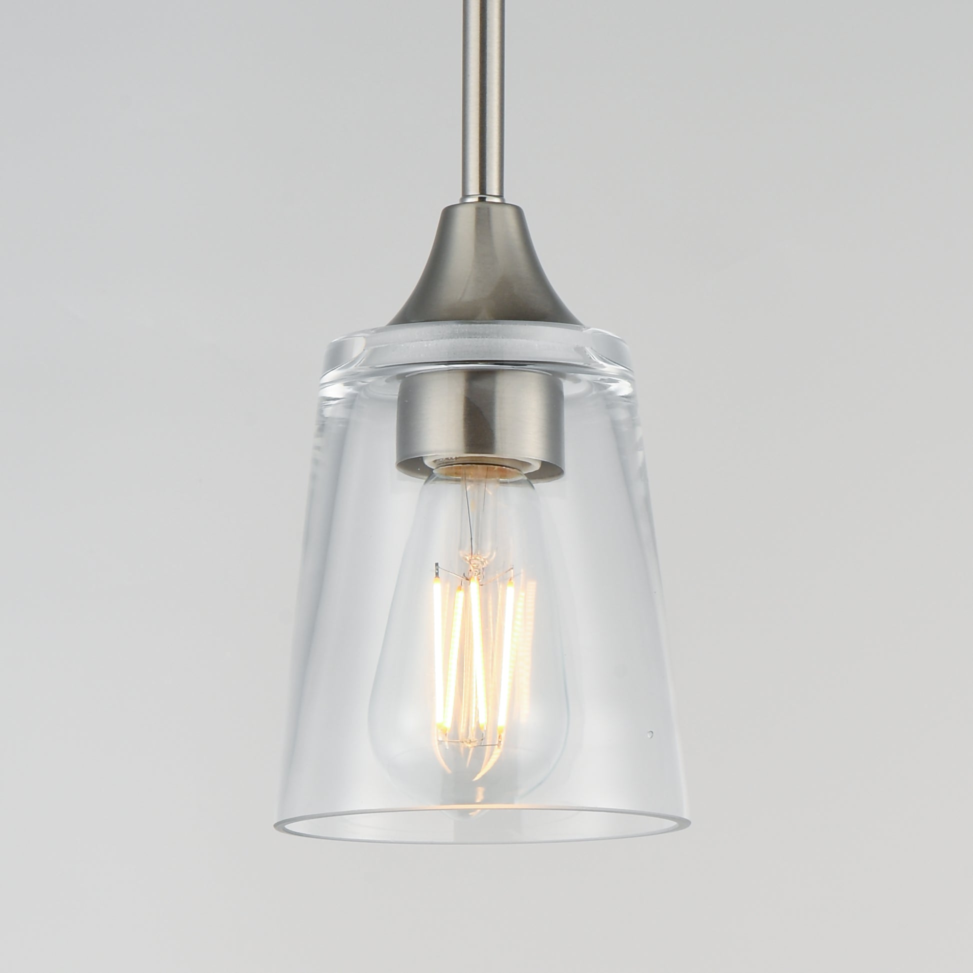 Hudson Mini Pendant Satin Nickel by Maxim Lighting