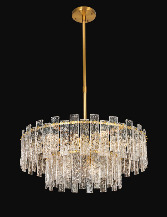 Cairo Chandelier 15-Light in Antique Brass 9333AB by StarFire Crystal