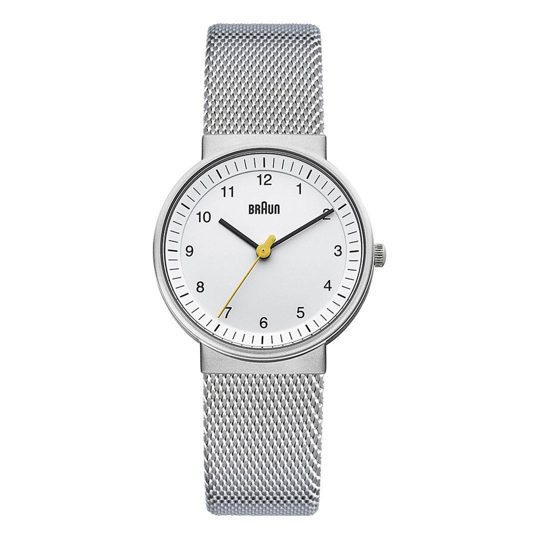 Braun BN0031 Ladies’ Classic Watch, White Dial, Steel Mesh (photo 1 of 7)