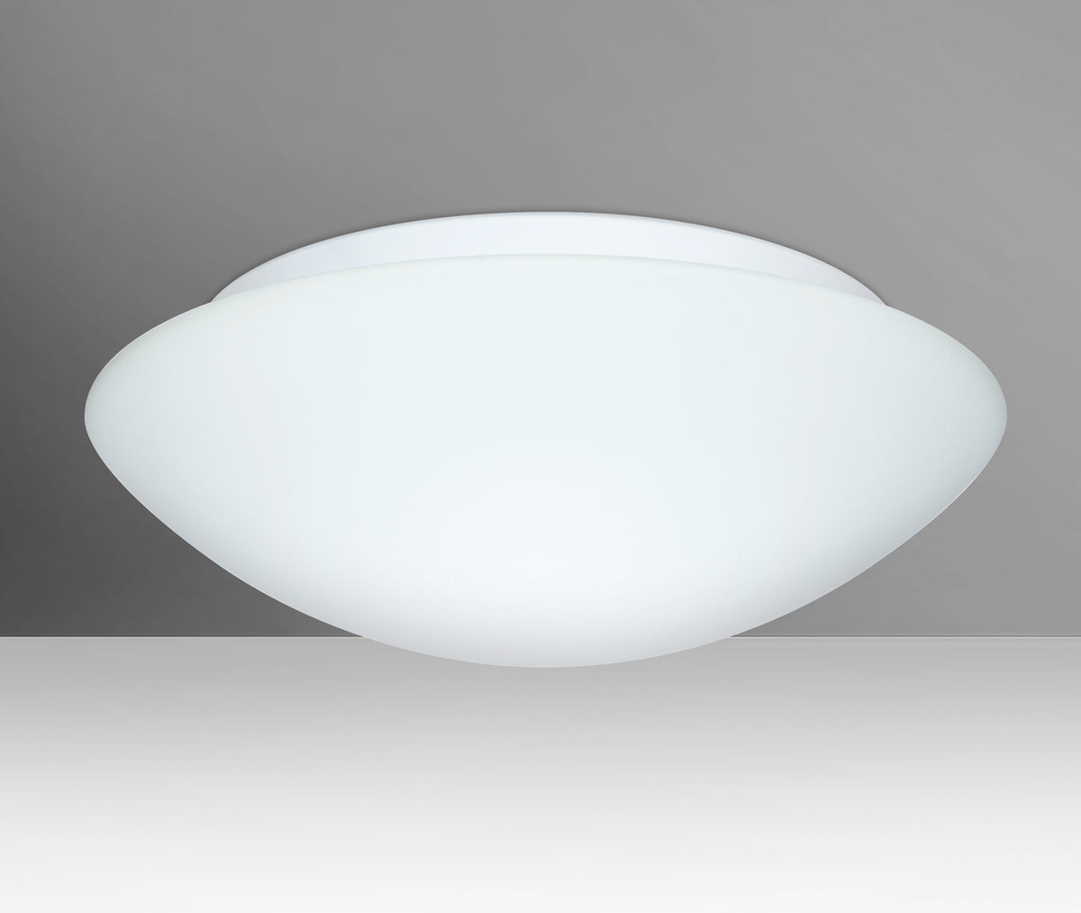 Besa Nova 10 – White glass, studio view