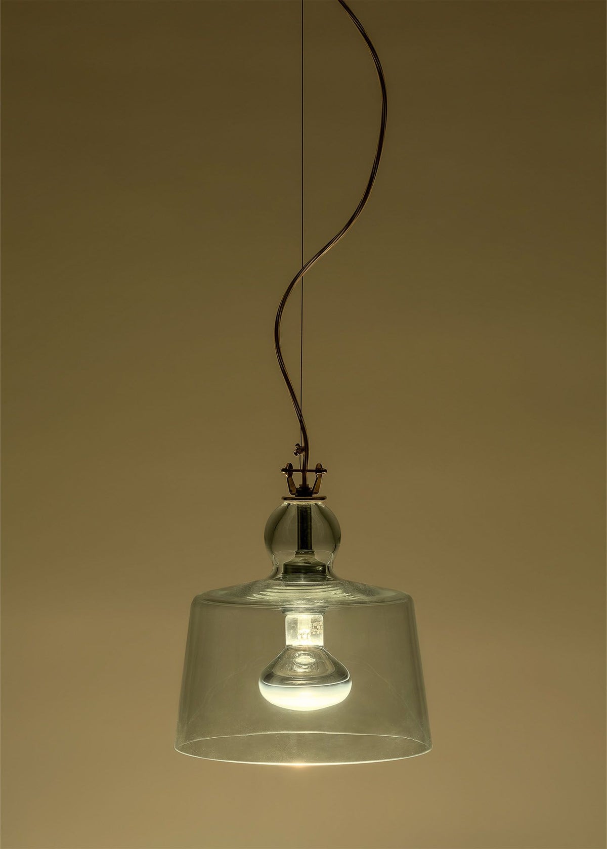 Produzione Privata Acquatinta in green glass – pendant light by Michele De Lucchi, photo 17