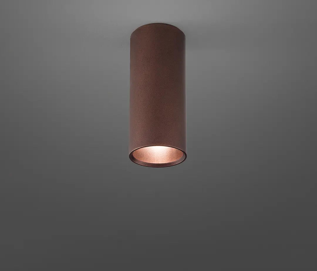Lodes A-Tube Mini ceiling spotlight for kitchen island lighting in coppery bronze