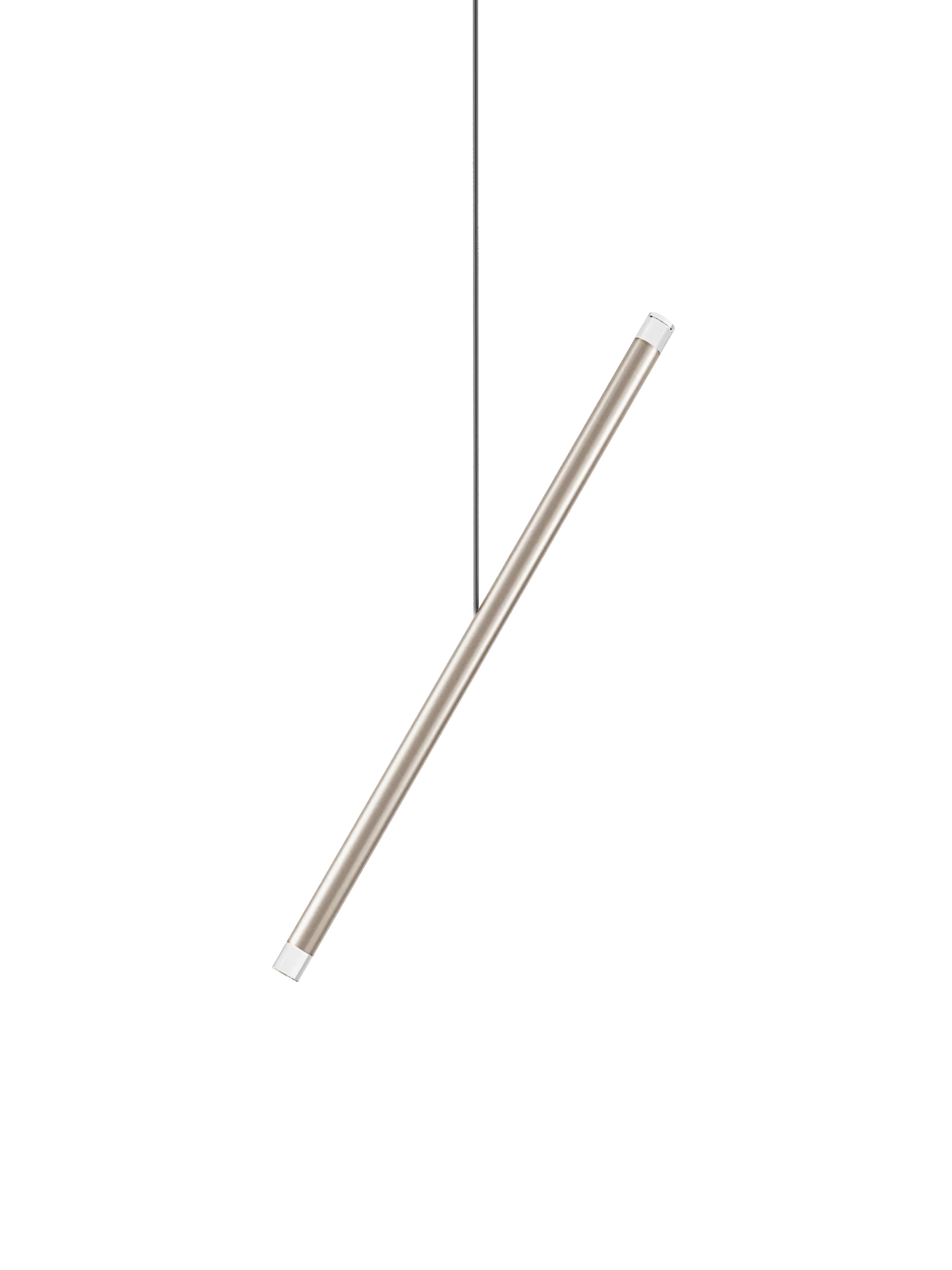 Lodes A-Tube Nano Duo pendant for luxury residential interiors in Chrome finish