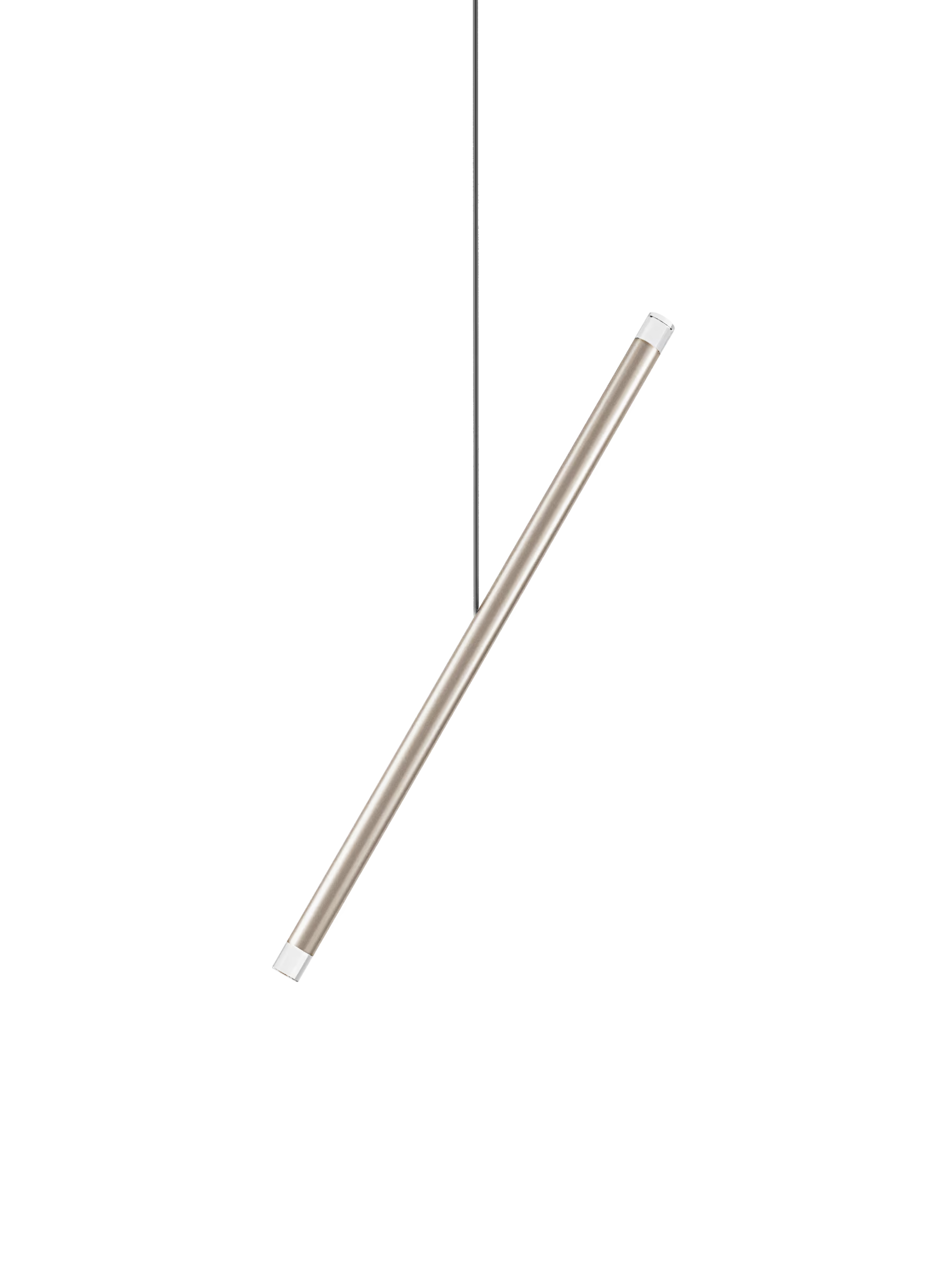 Lodes A-Tube Nano Duo pendant for luxury residential interiors in Chrome finish