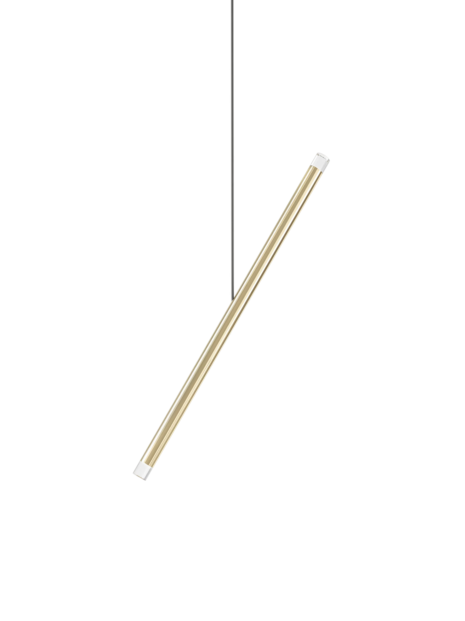 Elegant A-Tube Nano Duo pendant in a gold finish