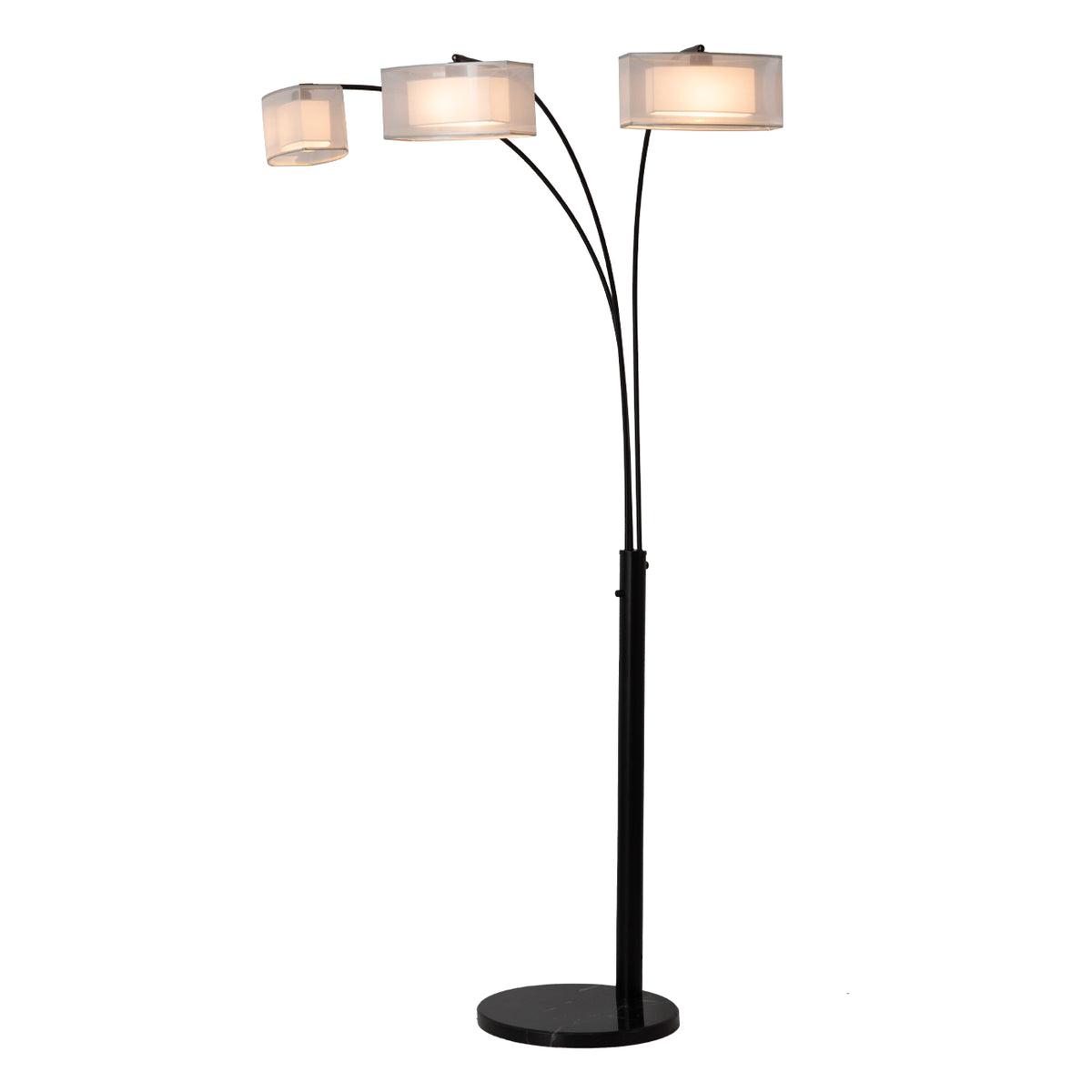 Amarillo 3-Light Arc Floor Lamp by Nova of California, Default – view 2