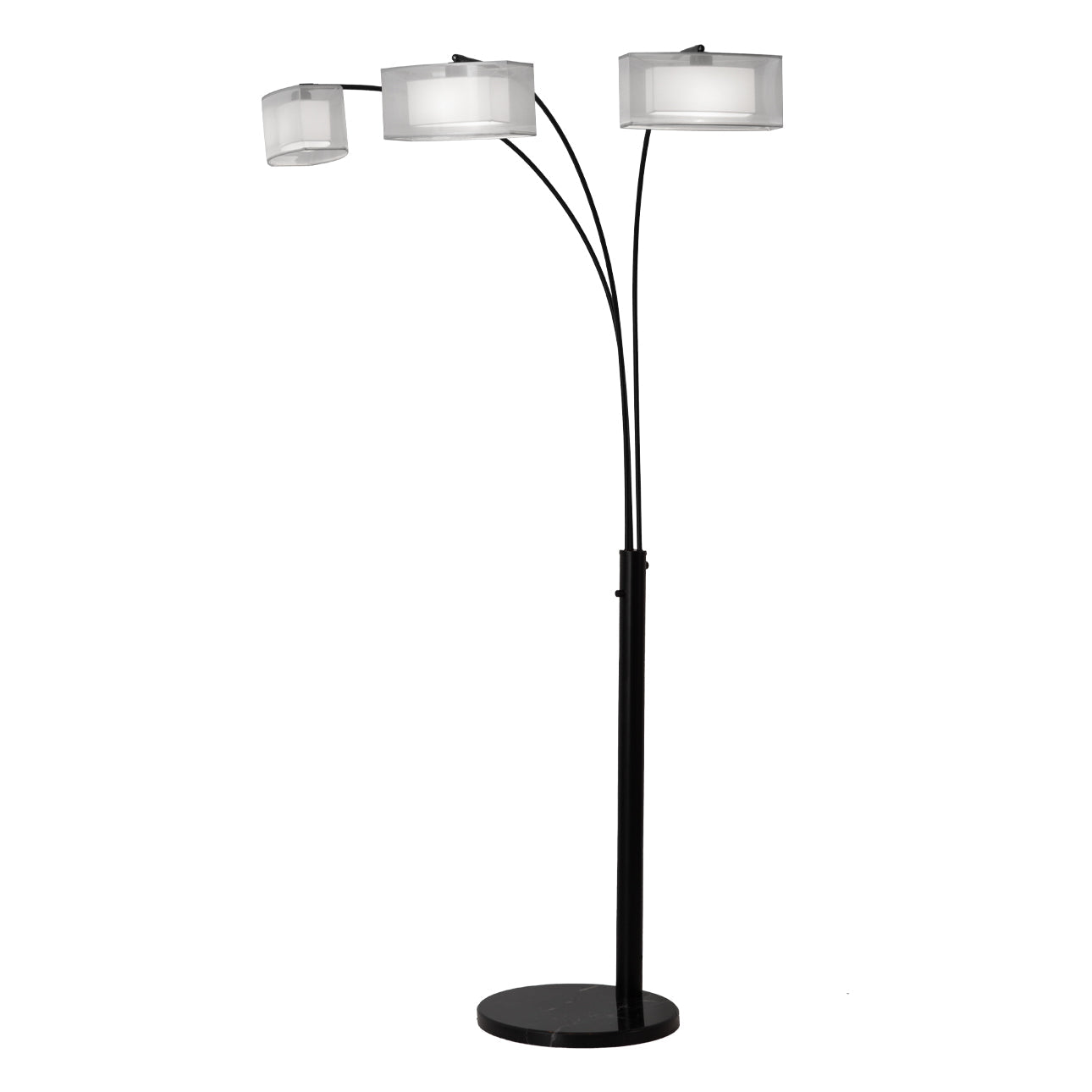 Amarillo 3 Light Arc Floor Lamp Matte Black 234349Bn by Nova California