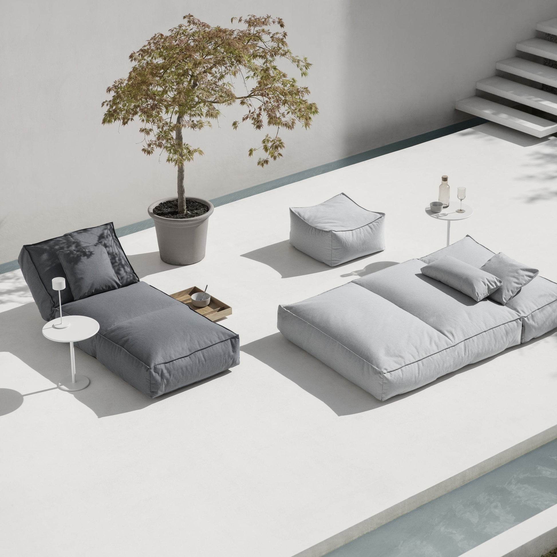 Stay Day Bed Outdoor Patio Lounger Small Blomus 62041