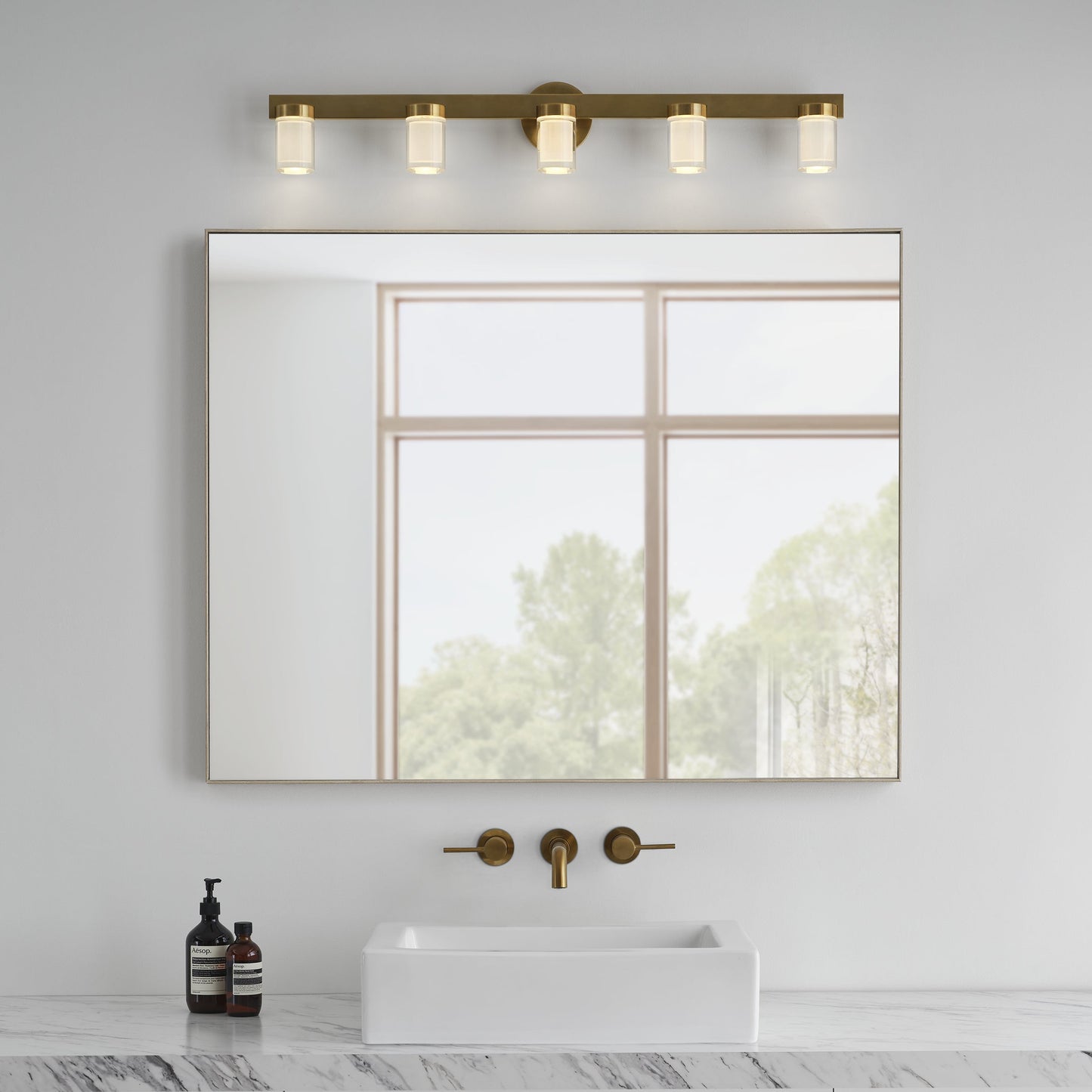 Kwba27627 Esfera 5 Light LED Vanity by Visual & Comfort & Co