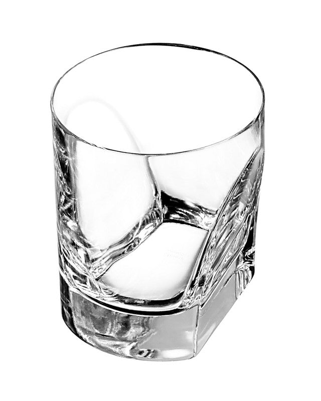 Arnolfo di Cambio Conversazione double old fashioned glasses, set of 4, Italian leaded crystal