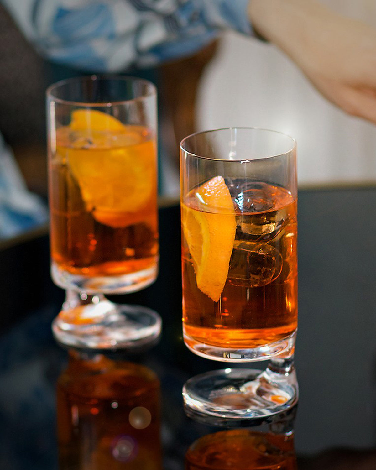 Arnolfo di Cambio Smoke Highball Glasses, Set of 2, Italian leaded crystal – view 4