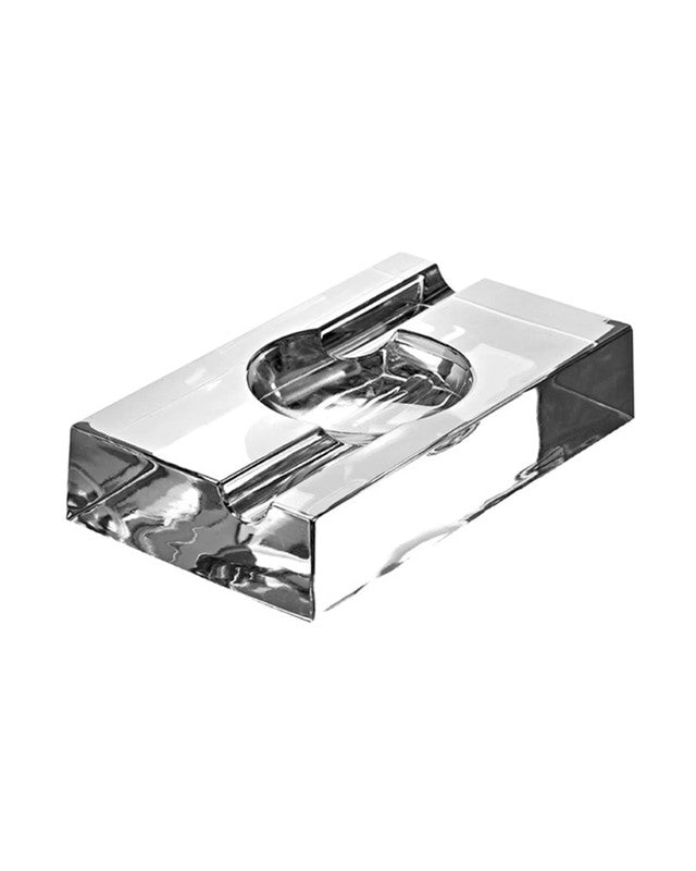 Arnolfo di Cambio Montecristo Rectangular Cigar Ashtray, Italian leaded crystal – view 2