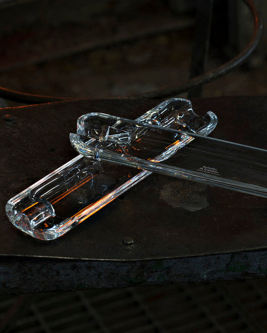 Arnolfo di Cambio Habana Cigar Ashtray, Italian leaded crystal