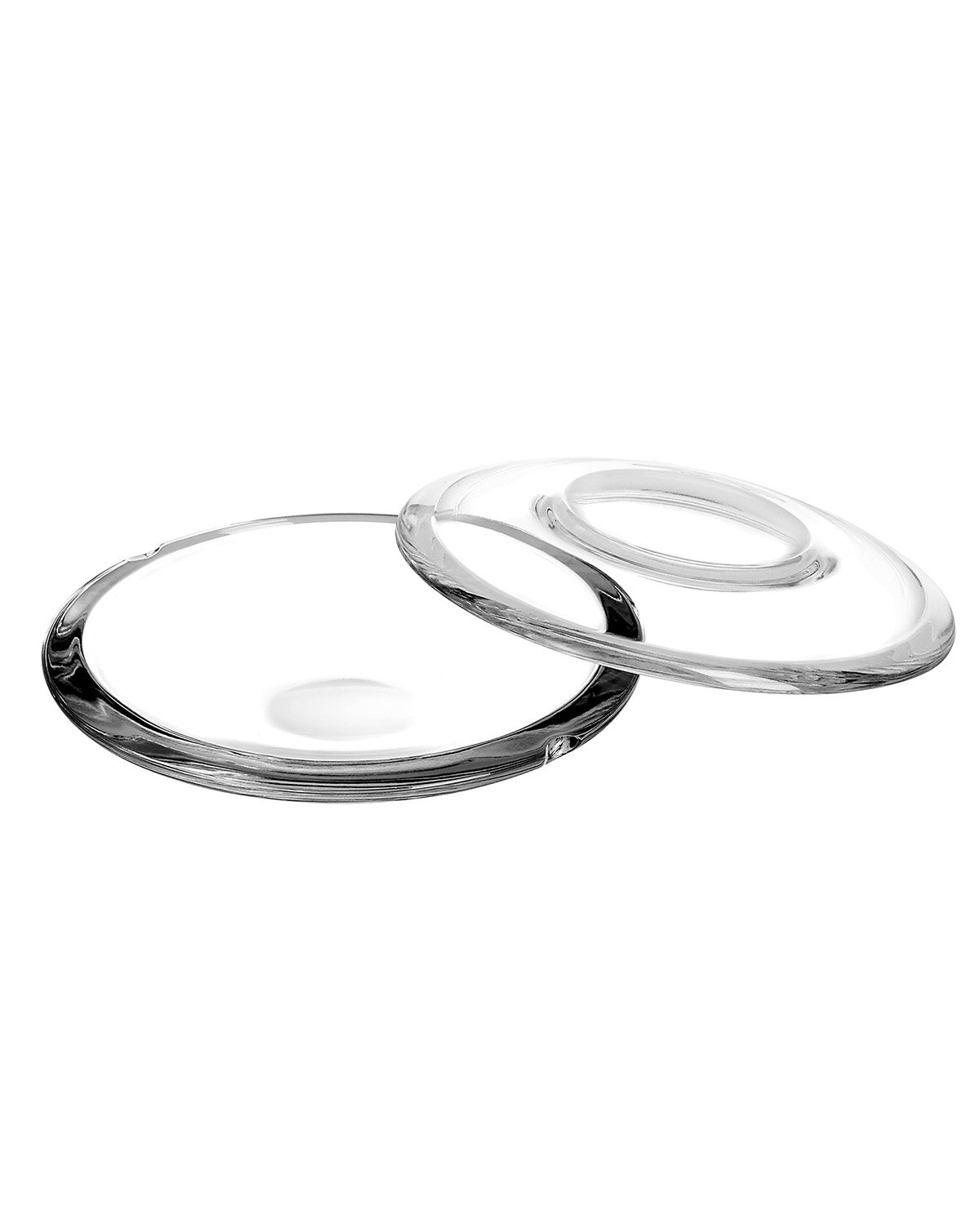 Arnolfo di Cambio Discus Caviar Dish, Italian leaded crystal