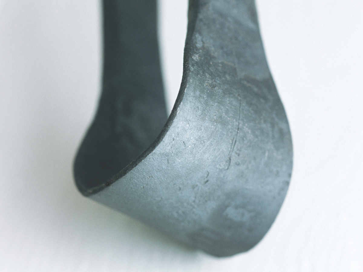 Ferro & Fuoco Fireplace Tools by Conmoto – rolled handle end in detail