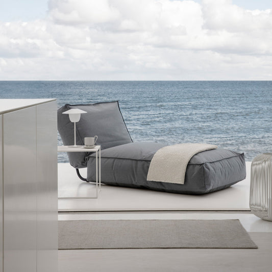 blomus STAY Twin Outdoor Daybed, 31 x 75 in – STAY twin daybed styled with blomus LITO