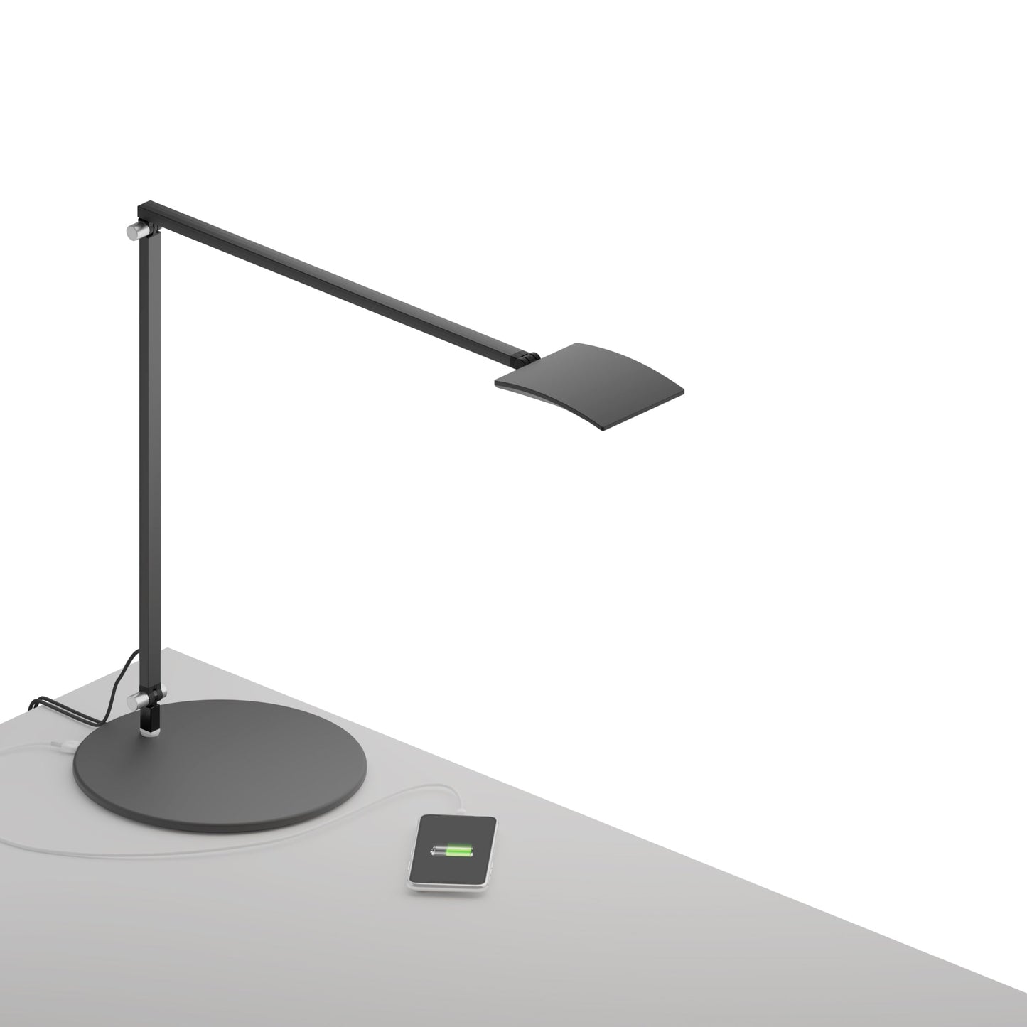 Mosso Pro Desk Lamp Usb Base Metallic Black Ar2001 Mbk Usb by Koncept Inc