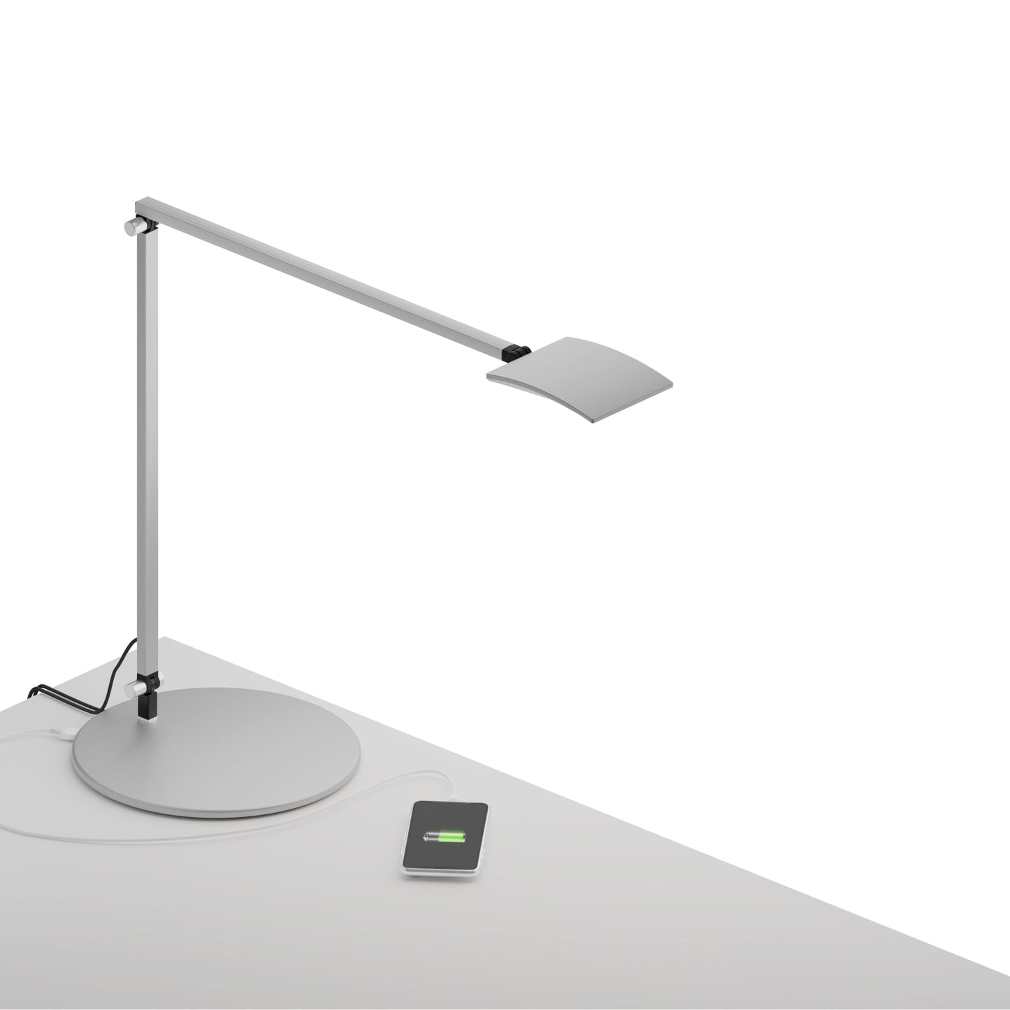 Mosso Pro Desk Lamp Usb Base Silver Ar2001 Sil Usb by Koncept Inc